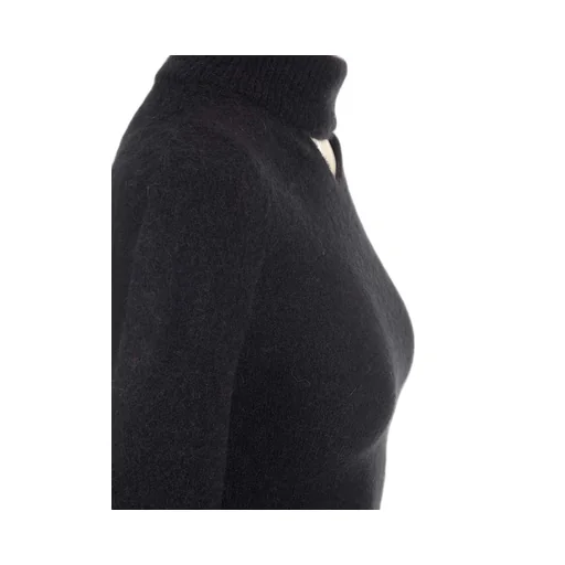 Patou Cut Out Detailed Roll Neck Mini Dress