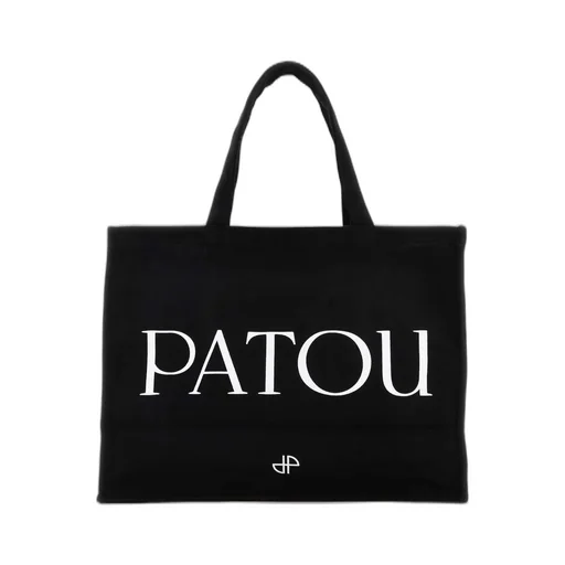 Patou Logo-Printed Top Handle Bag