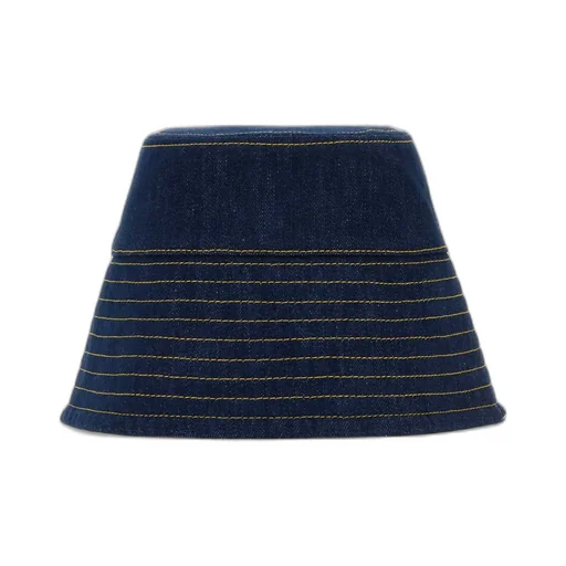 Patou Logo-Embroidered Denim Bucket Hat