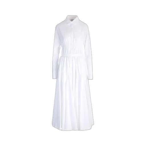 Patou Elasticated-Waist Long Sleeved Maxi Dress