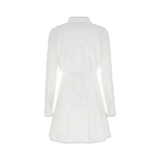 Patou Cut Out Detailed Pleated Mini Shirt Dress