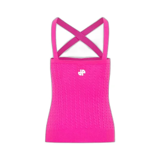 Patou Cross-Strap Cable Knitted Top