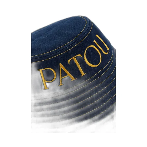 Patou Logo-Embroidered Denim Bucket Hat
