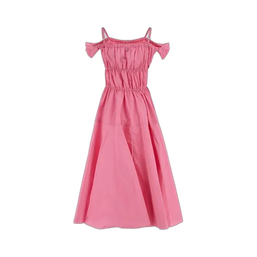 Patou Bow-Detailed Off-Shoulder Midi Dress