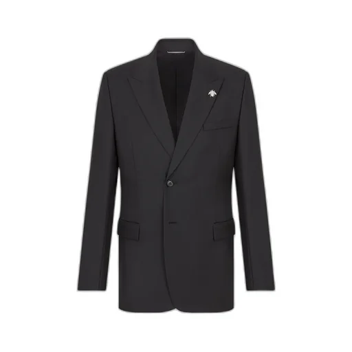 Jacket With Bee Brooch