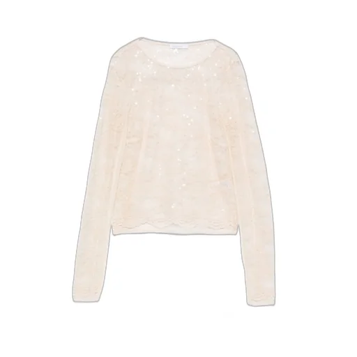 Patrizia Pepe Sequin Lace Top