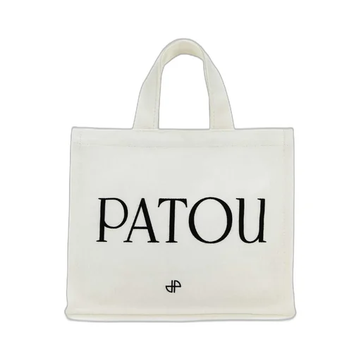 Patou Small Logo-Printed Top Handle Bag