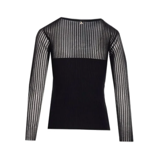 Patrizia Pepe Sheer Striped Knitwear
