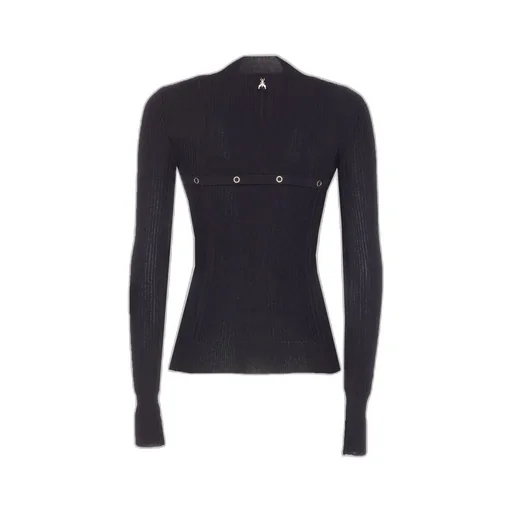 Patrizia Pepe Button-Detail High-Neck Knitwear