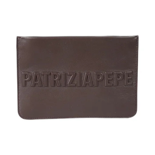 Patrizia Pepe Embossed Lambskin Clutch Bag