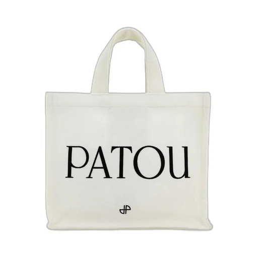 Patou Small Logo-Printed Top Handle Bag