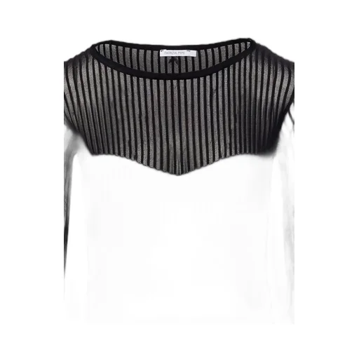 Patrizia Pepe Sheer Striped Knitwear