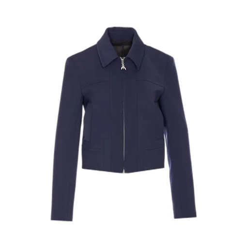 Patrizia Pepe Cropped Zip-Up Coat