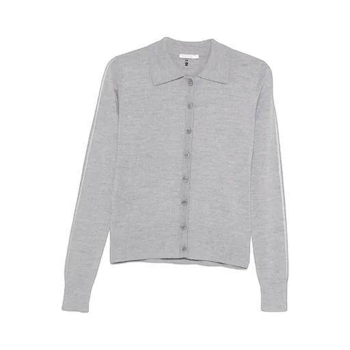 Patrizia Pepe Button-Up Knit Sweater