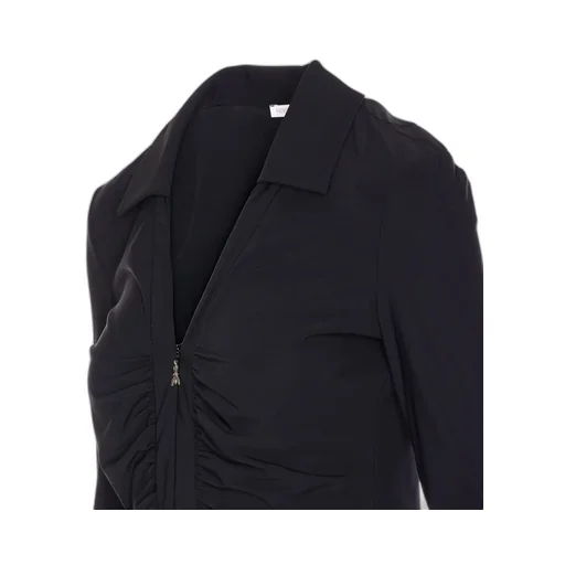 Patrizia Pepe Zip-Closure V-Neck Top