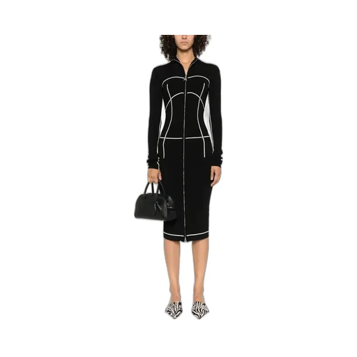 Patrizia Pepe Zip-Front Knit Dress