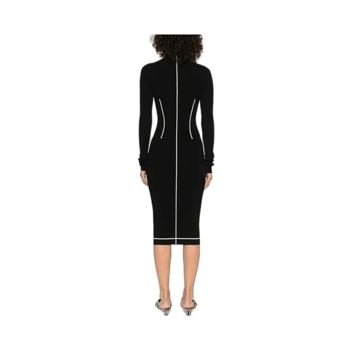 Patrizia Pepe Zip-Front Knit Dress
