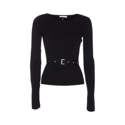 Patrizia Pepe Belted Crewneck Sweater