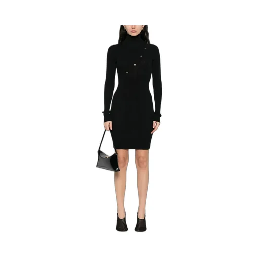 Patrizia Pepe Button-Detail Knit Dress