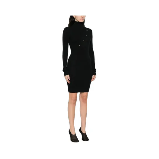 Patrizia Pepe Button-Detail Knit Dress