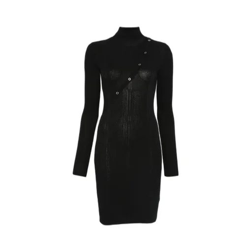Patrizia Pepe Button-Detail Knit Dress