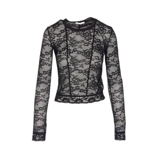 Patrizia Pepe Lace Crewneck Top