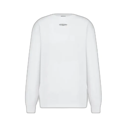 Long-Sleeved T-Shirt With Christian Dior Paris Tag, Relaxed Fit