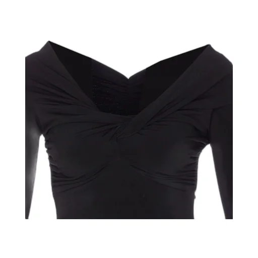 Patrizia Pepe Wide Neck Cropped Top