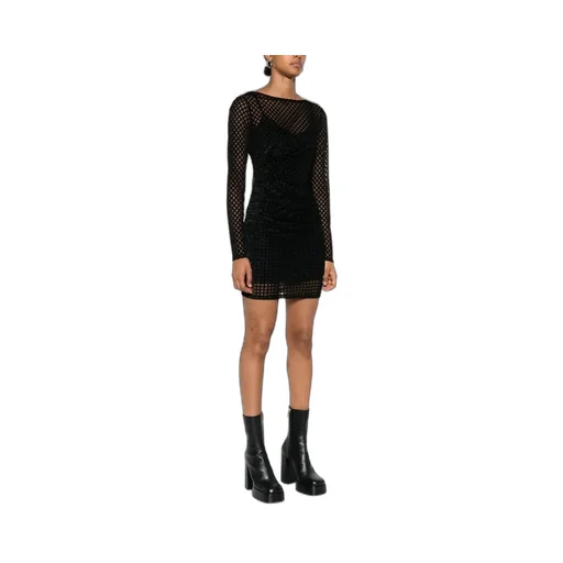 Patrizia Pepe Mesh Overlay Dress