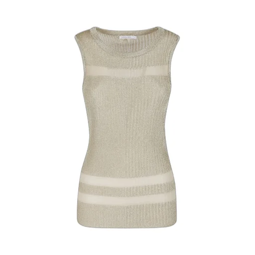 Patrizia Pepe Sleeveless Ribbed Top