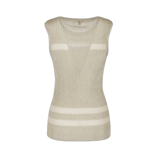 Patrizia Pepe Sleeveless Ribbed Top