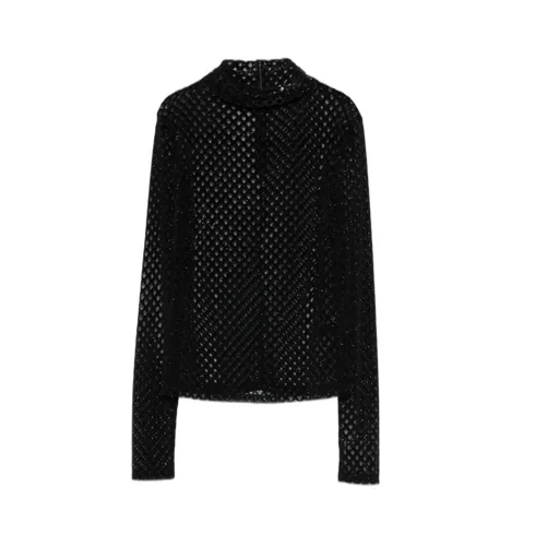 Patrizia Pepe Textured Mesh Top