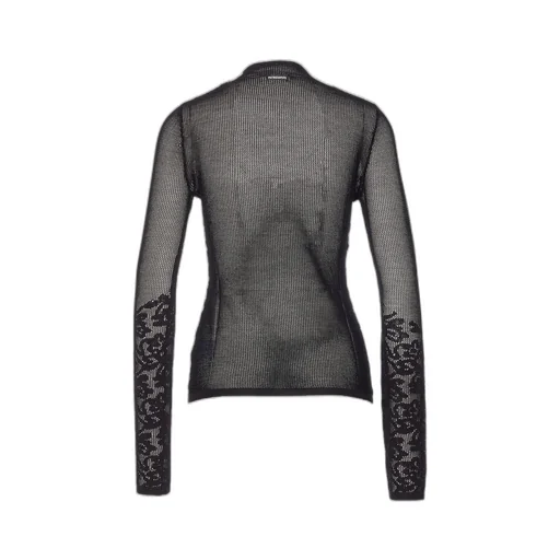 Patrizia Pepe Embroidered Mesh Knitwear