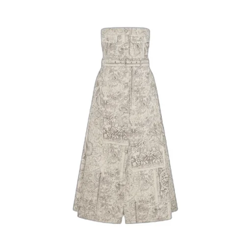 Mid-Length Belted Bustier Dress