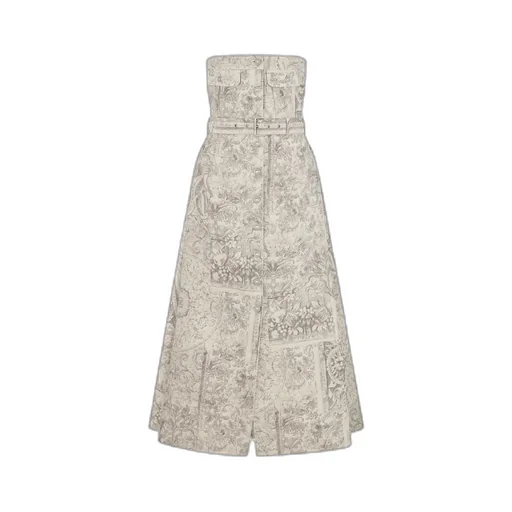 Mid-Length Belted Bustier Dress