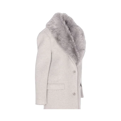 Patrizia Pepe Faux Fur Trimmed Coat