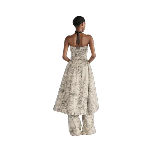 Mid-Length Belted Bustier Dress