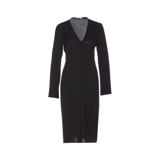 Patrizia Pepe Buttoned V-Neck Dress