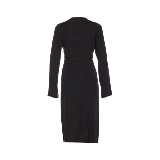 Patrizia Pepe Buttoned V-Neck Dress
