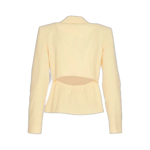 Patrizia Pepe Cut-Out Detailed Single-Breasted Tailored Blazer