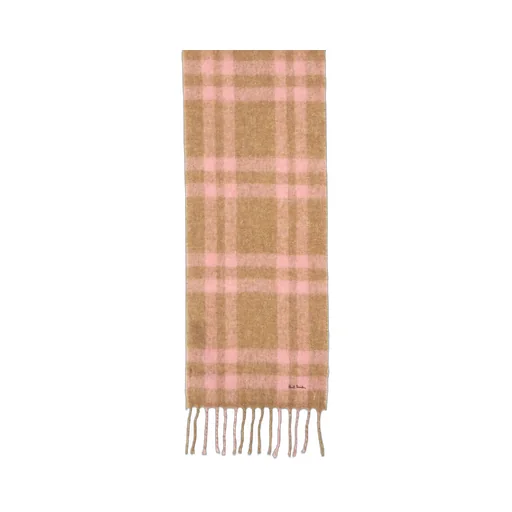 Paul Smith Checked Fringed Scarfs