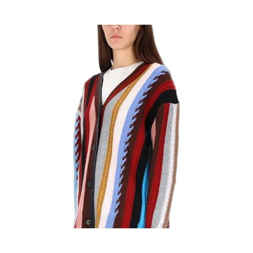 Paul Smith Signature Stripe Knitted Oversized Cardigan