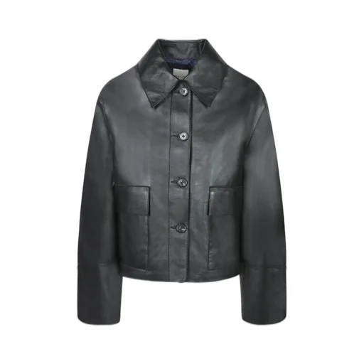 Paul Smith Cropped Leather Jacket