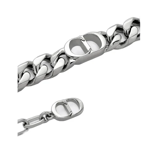 Cd Icon Thin Chain Link Bracelet