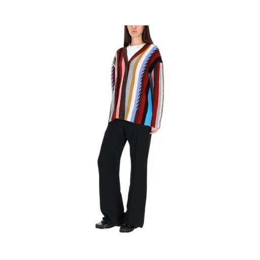 Paul Smith Signature Stripe Knitted Oversized Cardigan