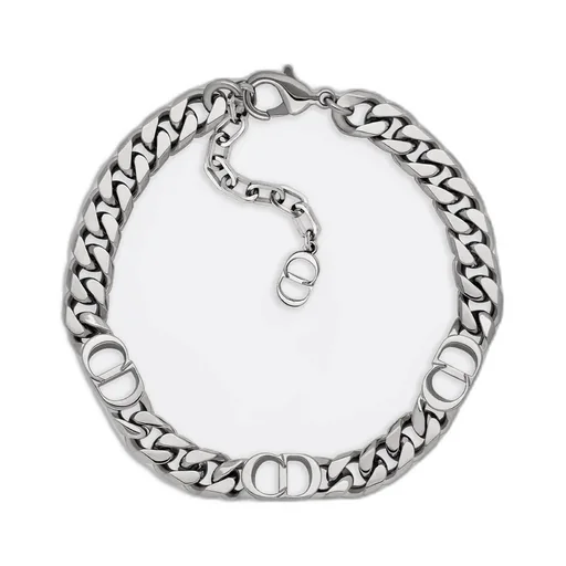 Cd Icon Thin Chain Link Bracelet