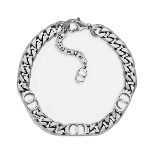 Cd Icon Thin Chain Link Bracelet