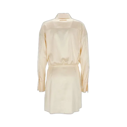 Patrizia Pepe Long-Sleeved Satin Mini Dress