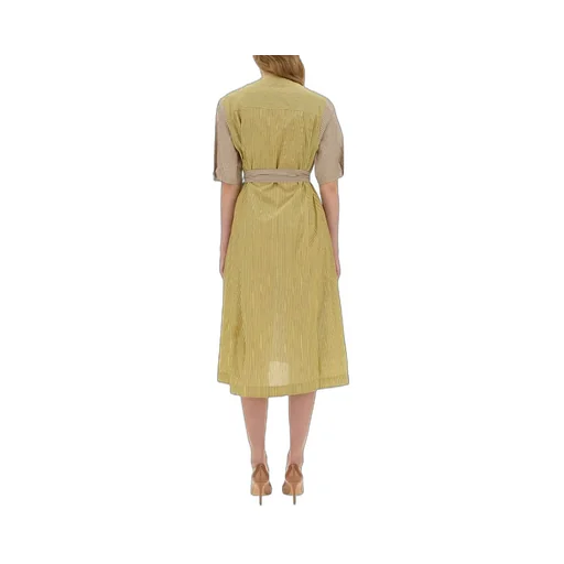 Paul Smith Striped V-Neck Midi Dress