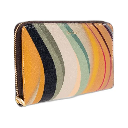 Paul Smith Leather Wallet With Printed Logo